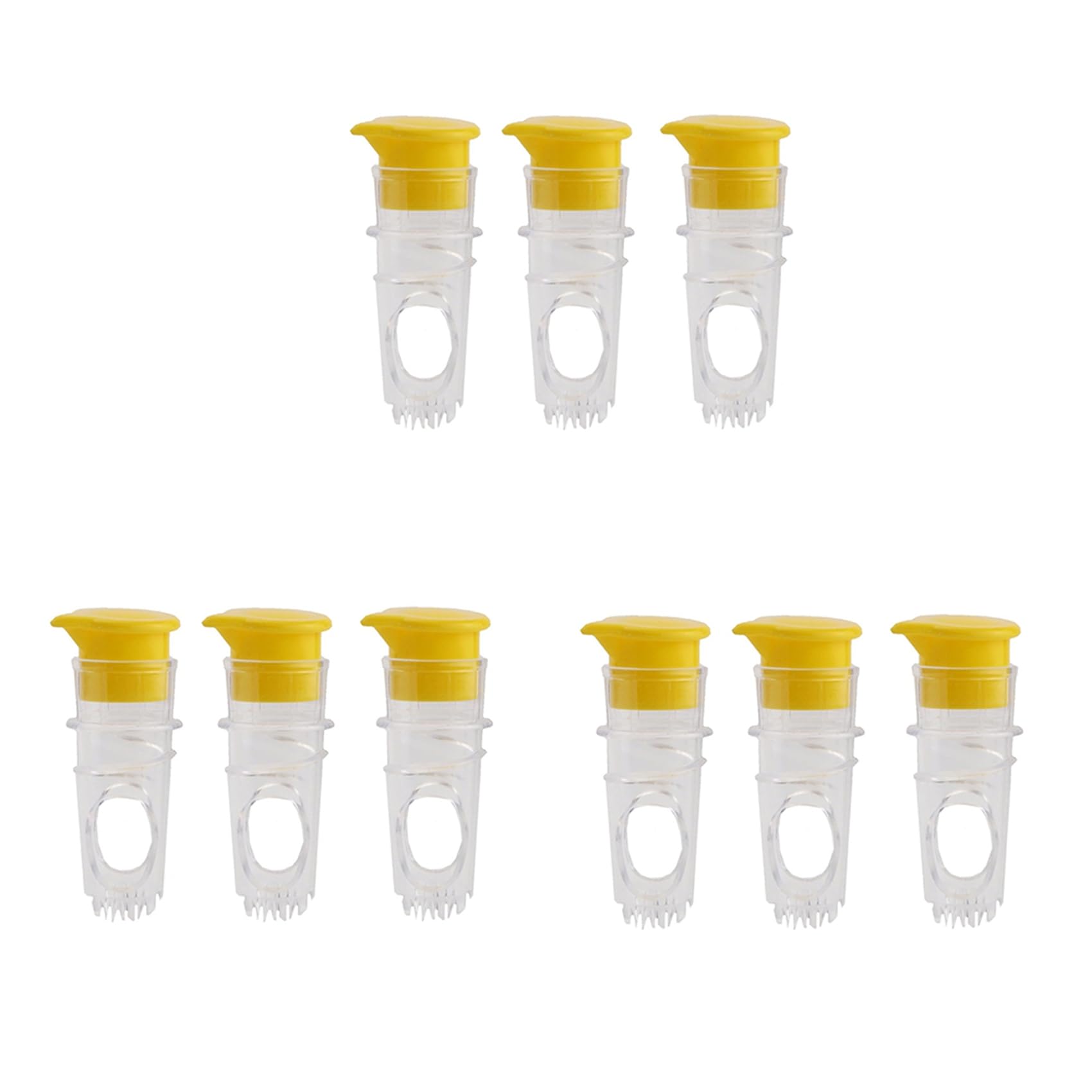 Hndhbfgrt 9PCS Mini Manual Lemon Squeezer, Portable Lemon Juicer, Multifunctional Fruit Juicer for Your Kitchen