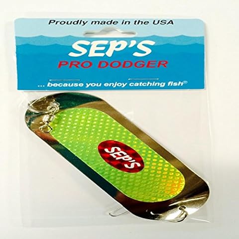 Sep's Pro Fishing Dodger, 4/0, Silver Cover