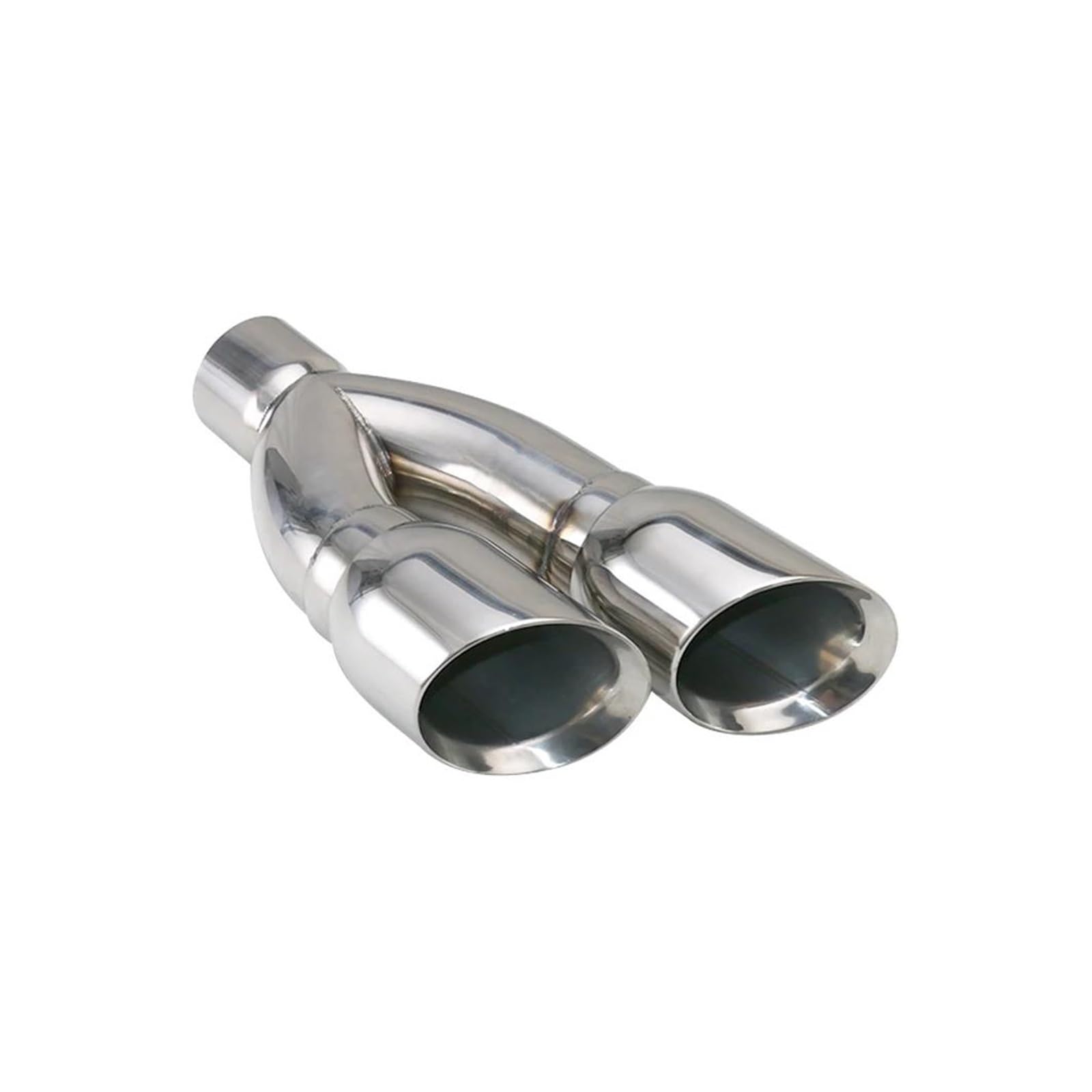 Tubo Scarico Accessori Per Punte Per Auto Silenziatore Per Tubo Scarico Terminale Scarico Doppio In Acciaio Inossidabile Interfaccia 80mm Uscita 102mm Tubo Scappamento