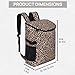 Insulated Leak Proof Cooler Backpack - Lightweight Foldable Cooler Bag for Men & Women, Yeti Backpack Style, Perfect for Camping Hiking Picnic Beach Travel. (Leopard Print)