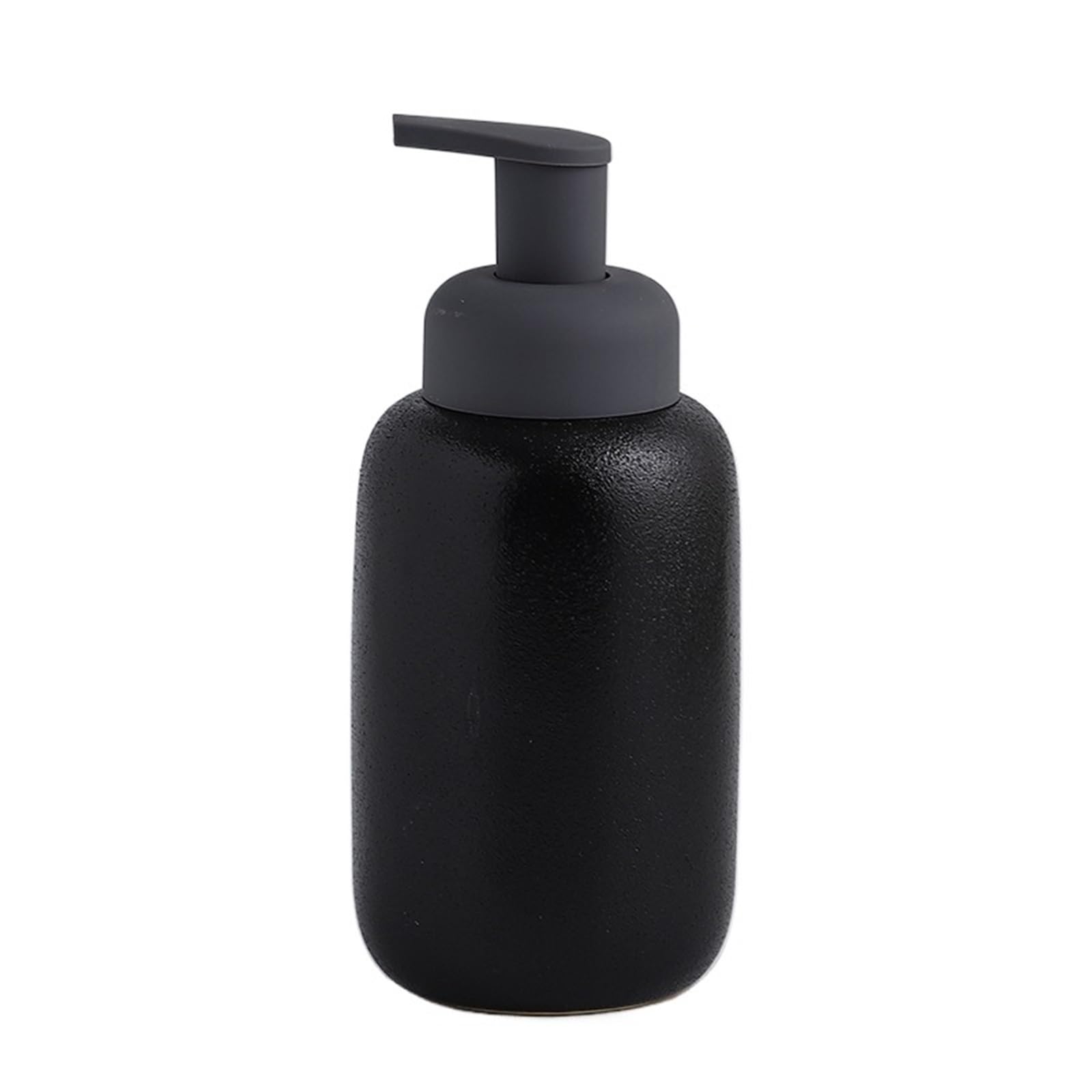 Ceramic Soap Dispenser Ceramic Foam Soap Dispenser Bottle Kitchen Hand Sanitizer Shampoo Body Wash Lotion(Black-400ML)