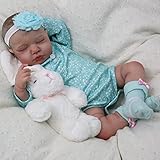WOOROY Realistic Reborn Baby Dolls - 20 Inch Lifelike Newborn Baby Doll Girl Real Life Baby Dolls Sleeping Soft Weighted Reborn Doll Gift Toys for 3+ Years