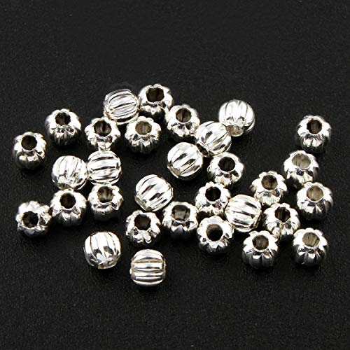 Perlin - 450 Silver Filigree Metal Round Beads, 5 mm, Pack of 450 - Image 4