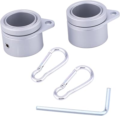 Cabilock 1 Set Aluminum Alloy Swivel Collar Trailer Kit Sign Holder Metal Signs Flagpole with Carabiner Anti Wrap Flog Pole Part Flapole Mounting Rings with Clips Flag Pole Mount Flag Part