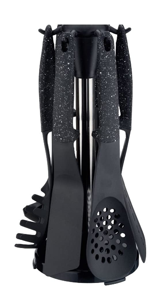 Kitchen Utensil 7-Piece Spaghetti Server, Ladle, Spatula, Serving Spoon, Cooking Utensils, Rotatable Catering Motif 2