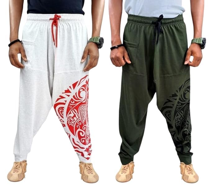waamy69 Men's Harem Pants, Casual Loose Fit, Drop Crotch Style-picture-13