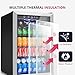 Icyglee 4.5 Cu.ft Beverage Refrigerator Cooler, 145 Can Mini Fridge with Digital Temperature Display for Soda Beer Wine, Freestanding beverage fridge with Adjustable Shelving for Home Office Bar