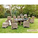 LC Garden Turin Dining Set II Natur (9-teilig)