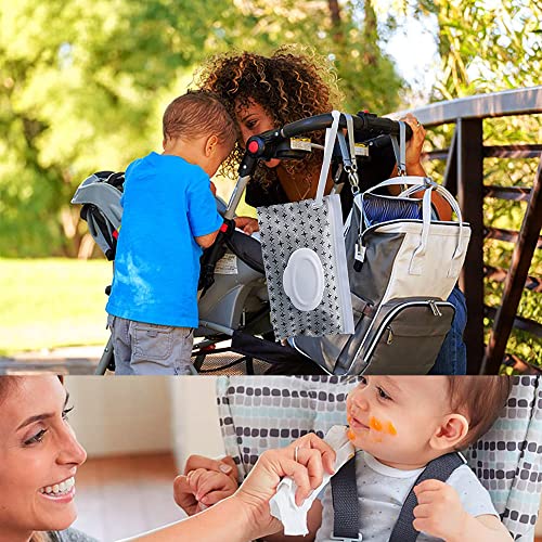 2 Pcs Salviette Umidi Borsa Wet Wipes Case Porta