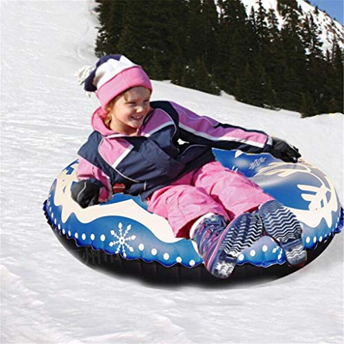 image for UIYE Snow Tube for Winter Fun, Inflatable 47 Inch Heavy Duty Snow Sled
