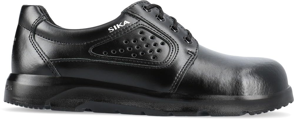 Sika 172200 Optimax buty sznurowane S1 SRA – idealne do hotelu/restauracji/sto?ówki, przemys?u farmaceutycznego i spo?ywczego, czarny - czarny - 39 eu