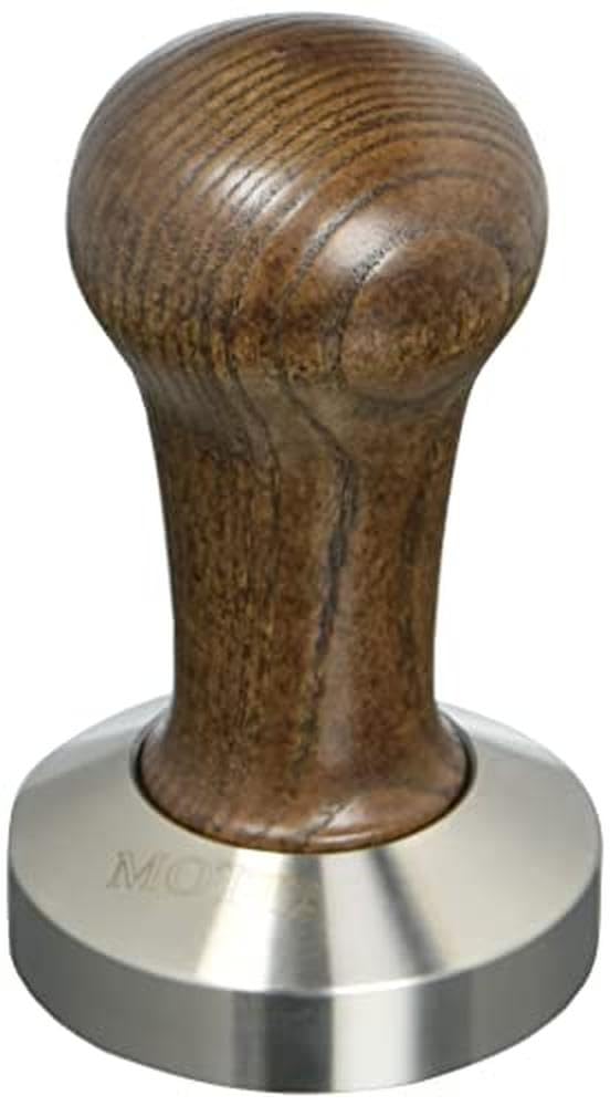 Amazon｜Motta Tamper - Flat Base 54mm (Wooden Handle) by Motta 
