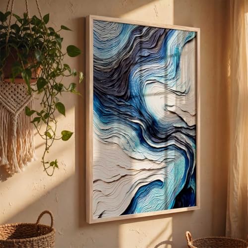 Image of kotart Abstract WALL Framed Painting | Big Aesthetic WALL Framed Paintings for Living Room Bedroom Wall Decor (14X20 inch)