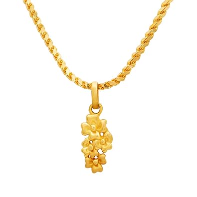 22KT (916) Yellow Gold Pendant for Women & Girls-gltd18088684a