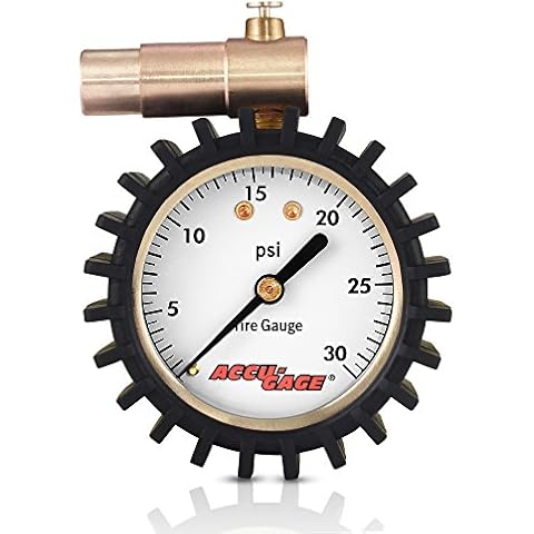 Accu-Gage Fat Bike Presta Valve Low Pressure Bicycle Tire Gauge, 30psi Cover