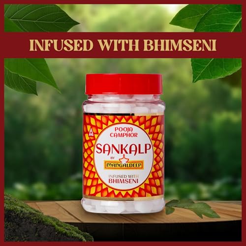 Image of Mangaldeep Sankalp Pooja Camphor - Infused with Bhimseni (100 g)