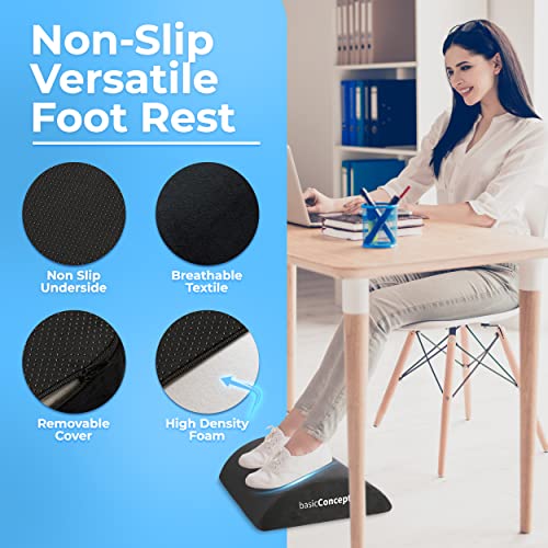 Foot-Rest-for-Under-Desk-at-Work-Soft-but-Firm-Ergonomic-Office-Desk-Foot-Rest-18-x-12-Under-Desk-Footrest-with-Washable-Cover-Desk-Foot-Stool-Work-from-Home-Accessories