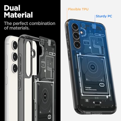 Image of Spigen Ultra Hybrid | Samsung Galaxy S23 FE Case [Semi Transparent] [Air Cushion Protection] Galaxy S23 FE Back Cover | TPU+PC - Zero One