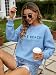 ClothKey Beach Sweatshirt The Beach Is My Therapy Hoodie For Women Cute Graphics Long Sleeve Pullover Tops
