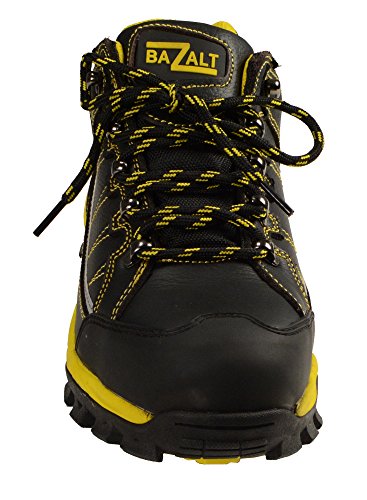 Bazalt MBM9120 Men's Black and Yellow Water and Frost Proof Leather Outdoor Lace-Up Shoes3