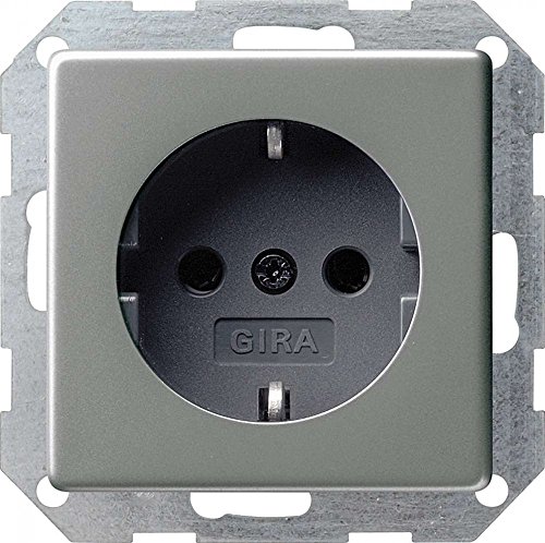 Preisvergleich Produktbild Gira 018820 Schuko Steckdose Gira E22 Edelstahl