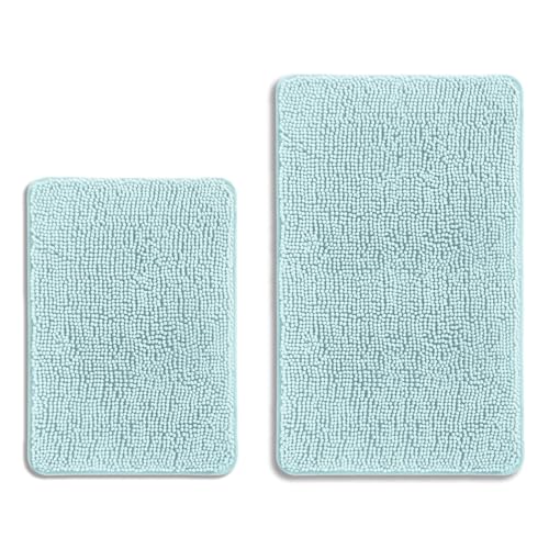 PureSwan Aqua Bathroom Rugs Sets 2 Piece – Absorbent and