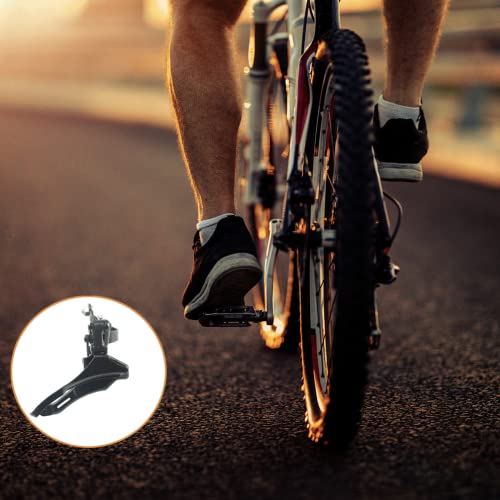 Bike Front Derailleur, Bicycle Derailleur, Universal Bicycle Steel Speed Changer, TZ 30 Replacement Mountain Bike Accessories, Speed Front Dialer (Pull up) - Thumbnail 2
