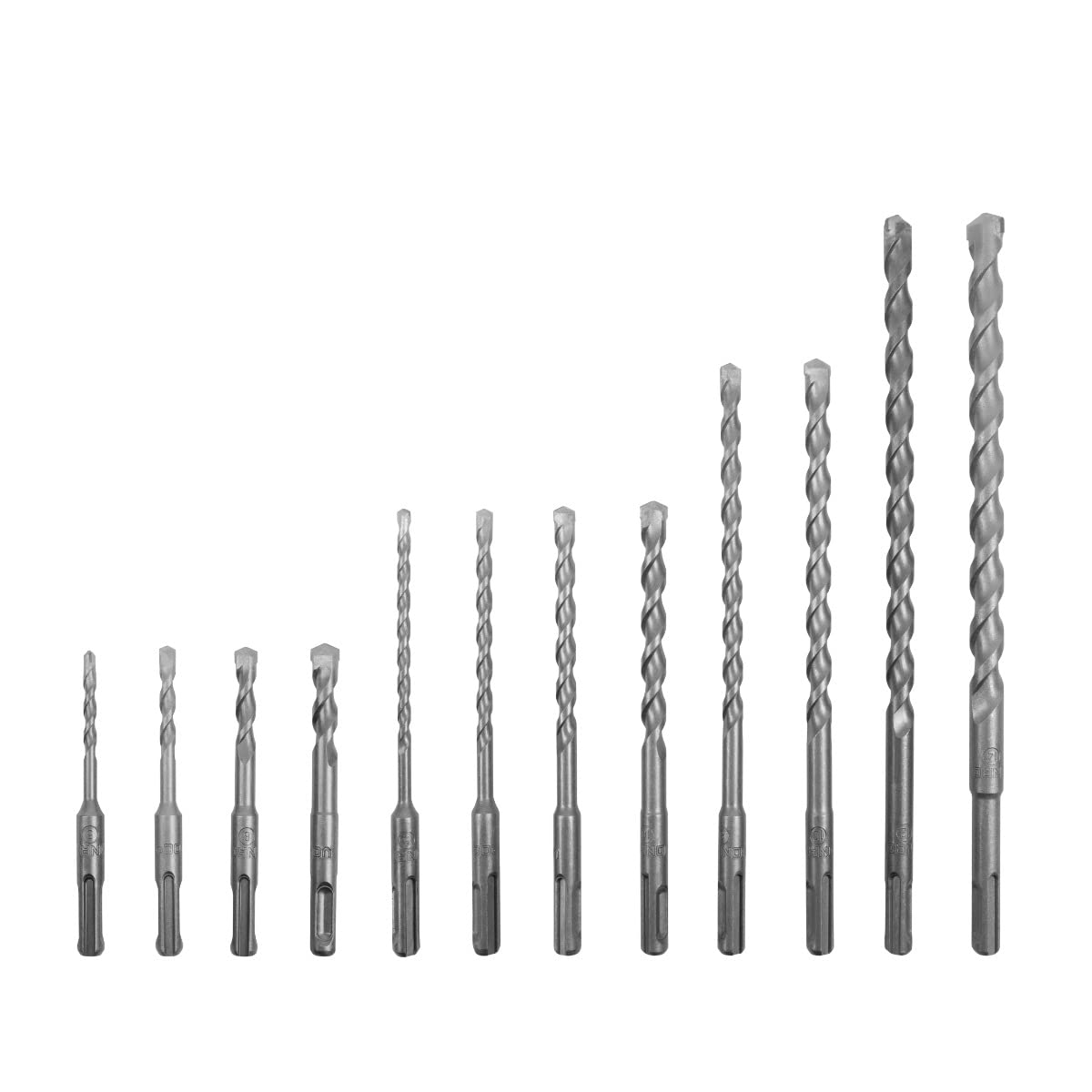 VONROC Set di punte e scalpelli SDS-Plus 17 pezzi. Universale. Include valigetta