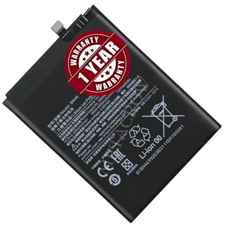 Image of Original BN46 Battery Compatible for Xiaomi Redmi Note 8 - (4000mAh) - 1 Year Warranty BC45
