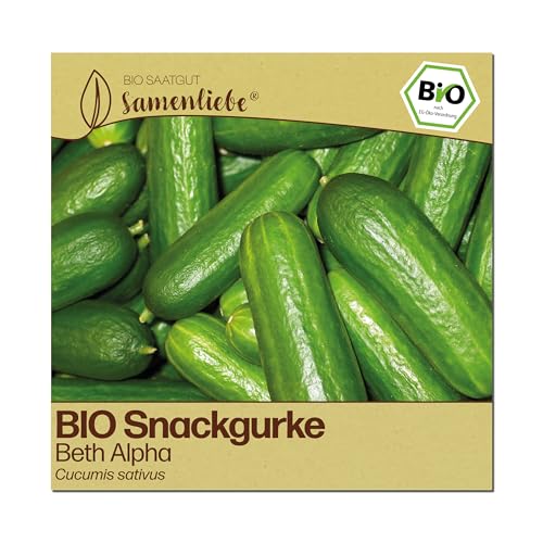 Samenliebe BIO Gurken Samen | Snackgurke Beth Alpha - mini & glatt - samenfestes BIO Saatgut