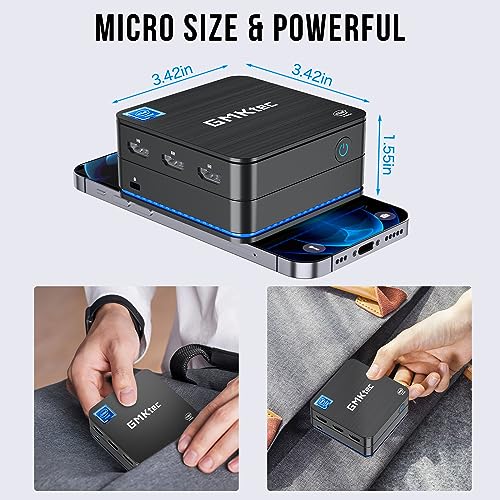 Gmktec Mini Pc Windows11Pro 16Gb/512Gb Ssd Intel 11Th Generation Pentium Silver Processor N6005 (2.0Ghz-3.3Ghz) Palmtop Desktop Pc 4 Mb L3 Cache 4C 4T Wifi 6 Bt5.2 4K@60Hz Small Pc Nucbox7 #TOP2