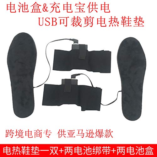 Palmilhas de aquecimento elétrico, Andoer Palmilhas de aquecimento portátil USB Aquecedor elétrico d