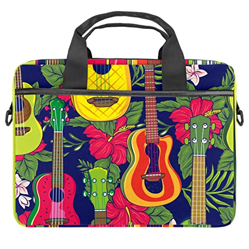 Bolso bandolera para laptop de 14 pulgadas con diseño de pavo real multicolor