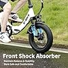 AIWARGOD 16" Small Folding Electric Bike, Max 40Miles Range(Pedal-Assist) & 22Mph Power by 500W Motor, Foldable E-Bike with Removable Battery, Front Suspension, Gift Electric Bicycle for Adults #3