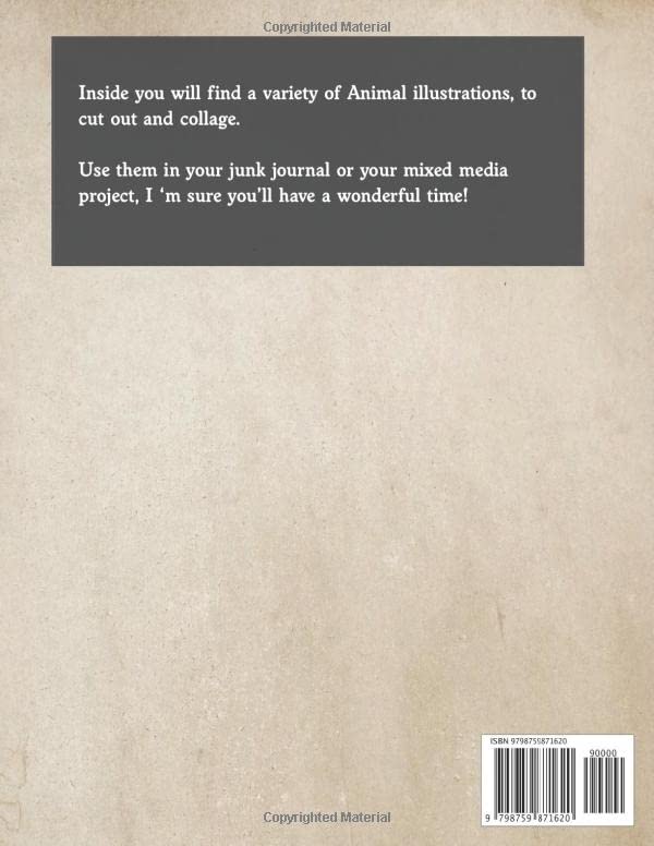 Animals Junk Journal Kit: A Treasury of Amazing Images To Cut & Collage and Use For Mixed Media Projects (Vol-1) - Image 2