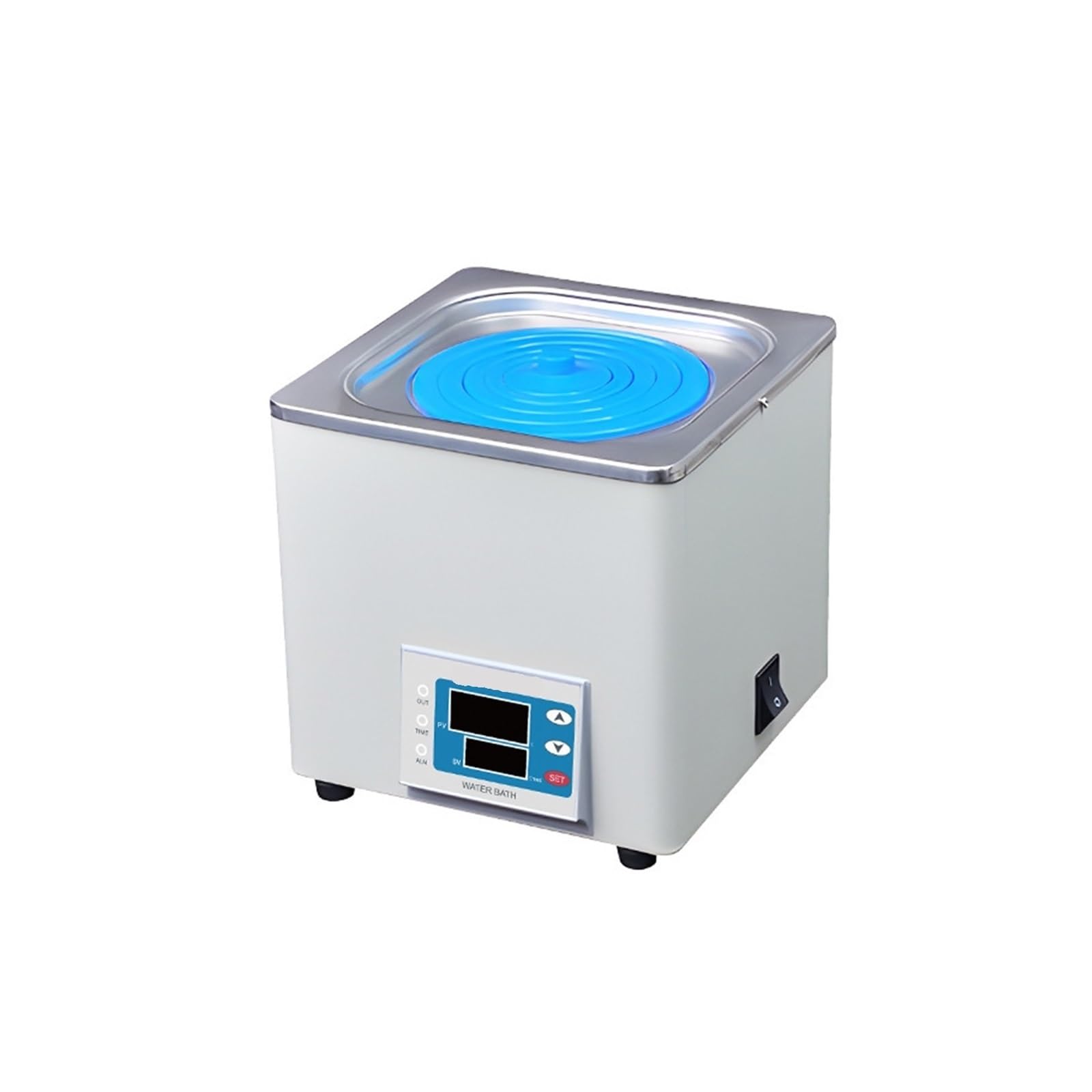 Baños María de laboratorio Calentador de agua eléctrico de temperatura constante con pantalla digital, baño de agua hirviendo antiseco de acero inoxidable for laboratorio, orificio único para experime