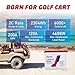 36V(38.4V) 60A LiFePO4 Lithium Golf Cart Battery Built-in 200A Bluetooth BMS,with 36V 20A Charger,Mobile APP,Touch Monitor,Port Plug,retention strap,6000+ Cycles,Perfect for Golf Carts, Trolling Motor