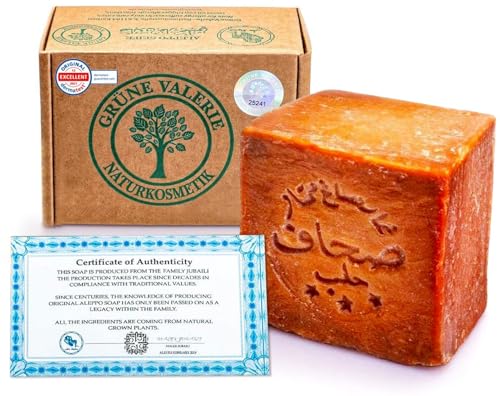 Jabón Original de Alepo ® 200g 50/50% Aceite de Laurel/Aceite de Oliva - Grüne Valerie Naturkosmetik