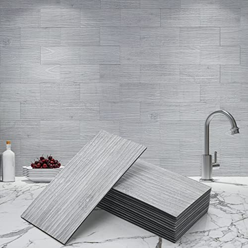 Art3d 102-Piece Peel and Stick Tile Backsplash for Kitchen Bathroom, 3in. &times; 6in. Stick on Subway...