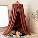 Toldo de cama para niños, cúpula redonda, mosquitera de algodón, decoraciones de guardería, tienda de lectura de juegos para interiores y exteriores para niños