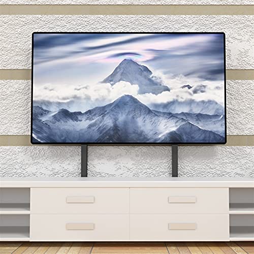 Meuble TV de Table Noir pour Écrans 43 à 65 Pouces Support Autonome et Robuste