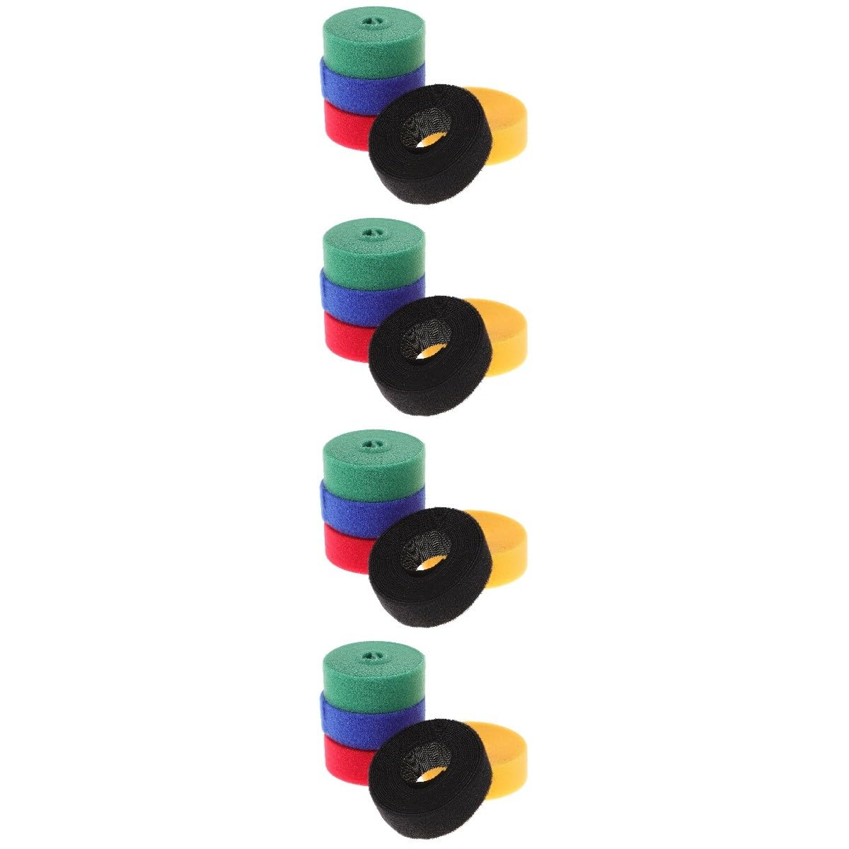 DOITOOL 4 Sätze Drahtbinderücken Tucking Belt Selbstklebend Kabelbinder Für Drinnen Lang Selbstklebender Kabelstreifen Kabel-klebeband-organizer Weiches Gummi 5 Rollen * 4