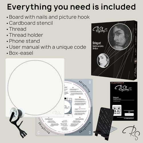 Miniatura 5 de Ringstring String Art Constructor Original Hobby Art Kit Crear Diy String Art Usando Su Foto Decoración Del Hogar Regalo Retrato