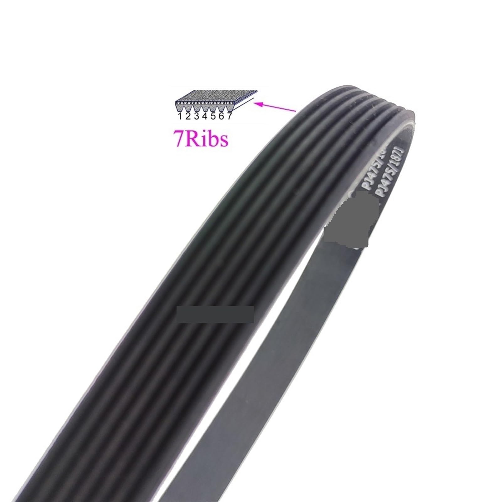 For VEGA V-Belt PJ475 187J 3/4/5/6/7 Ribs Treadmill Motor Belt
