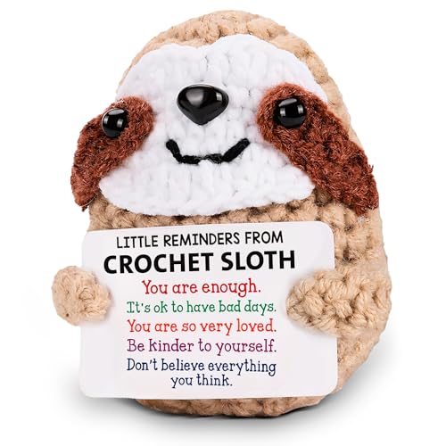Cute Crochet Sloth – Crochet Animals with Positive Messages, Calm
