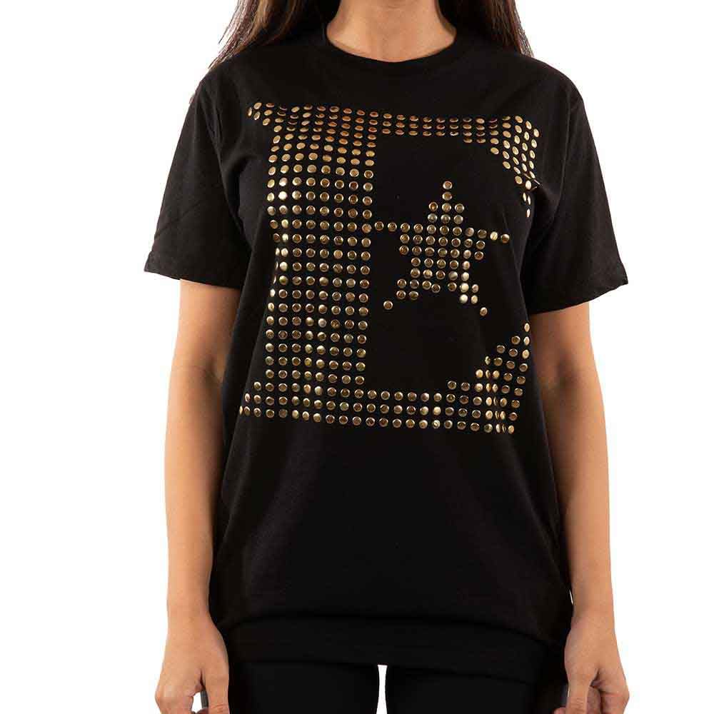 Elton John T Shirt Diamante E Logo Official Unisex Black XL