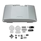 Replacement Silver Full Housing for Nintendo DS NDS Game Console, Full Housing Case with Buttons and Srews Kit