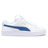 Mens Suede XL Leather Lace Up Sneakers Shoes Casual - Blue