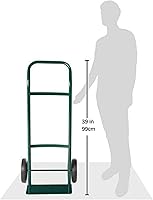 Vista 4 de Harper Trucks - Carretilla de mano de acero, con capacidad hasta 300 libras y ruedas macizas de 8 pulgadas