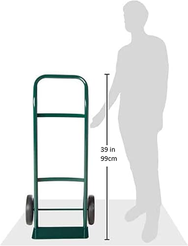 Miniatura 4 de Harper Trucks - Carretilla de mano de acero, con capacidad hasta 300 libras y ruedas macizas de 8 pulgadas